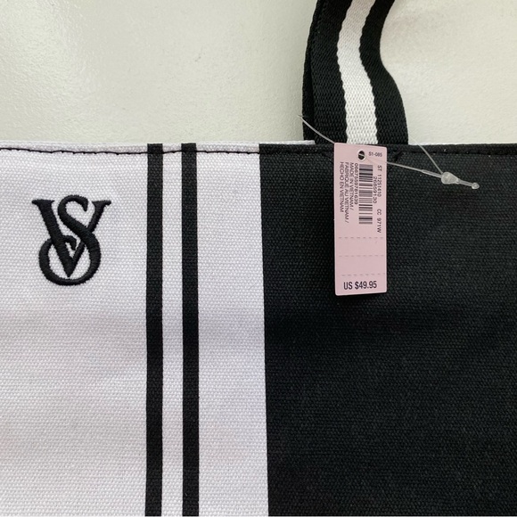 NWT Victoria’s Secret VS Striped Tote - Picture 5 of 10